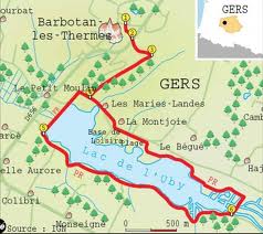 circuit pédestre lac